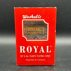 Royal Vintage 100% Plastic Playing Cards, New in Packaging, Tabletop Games Toys